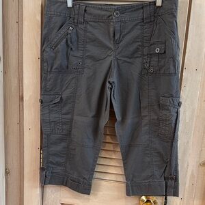 Apt. 9 Women's Dark Gray Cargo Capris